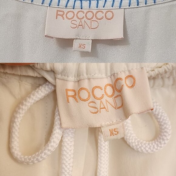 Rococo Sand Paloma Embroidered Top and Shorts Set Size XS b202 - Picture 12 of 14